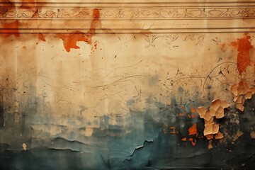 Abstract artistic background with grunge elements