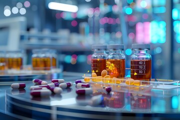 Advanced Technology Revolutionizing Medical Research: A High-Definition Glimpse into Clinical Trial Phases with Innovative Pills and Vials