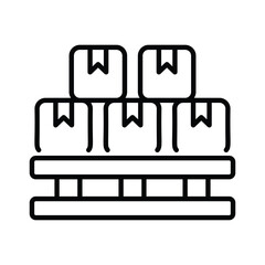 Pallets  icon editable stock vector illustration