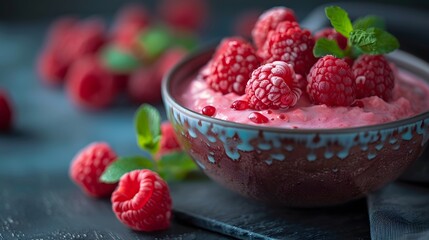 Fresh Raspberry Delight Bowl