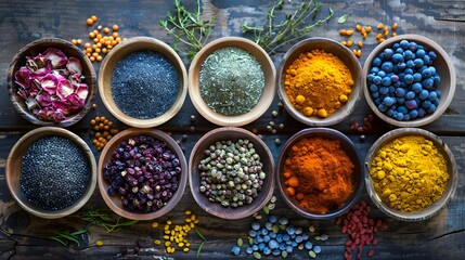 Vibrant Superfoods and Spices Collection