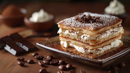 Classic Tiramisu with Espresso-Soaked Ladyfingers and Mascarpone