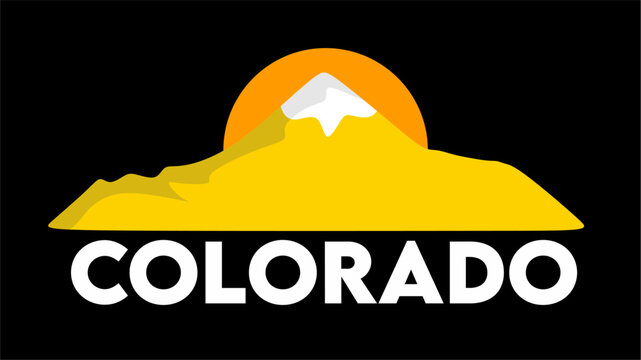 colorado state with black background