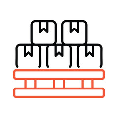 Pallets  icon editable stock vector illustration