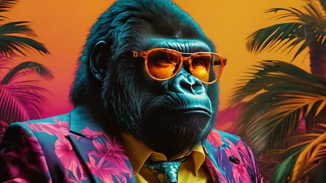 ビジネススーツを着たゴリラ,Generative AI 