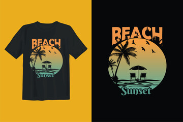 Summer Beach T-Shirt 1 - obrazy, fototapety, plakaty