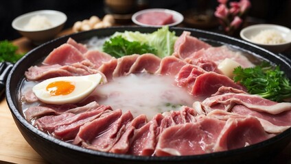 Fototapeta premium raw pork chops