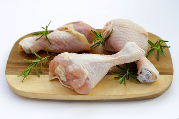 Raw chicken legs, meat for cooking