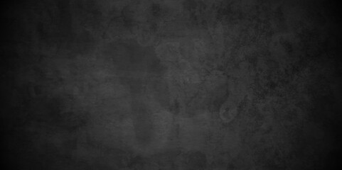 Abstract black concrete stone wall. dark texture black stone grunge texture and backdrop background. retro grunge anthracite panorama. Panorama dark black canvas slate background or texture. - obrazy, fototapety, plakaty