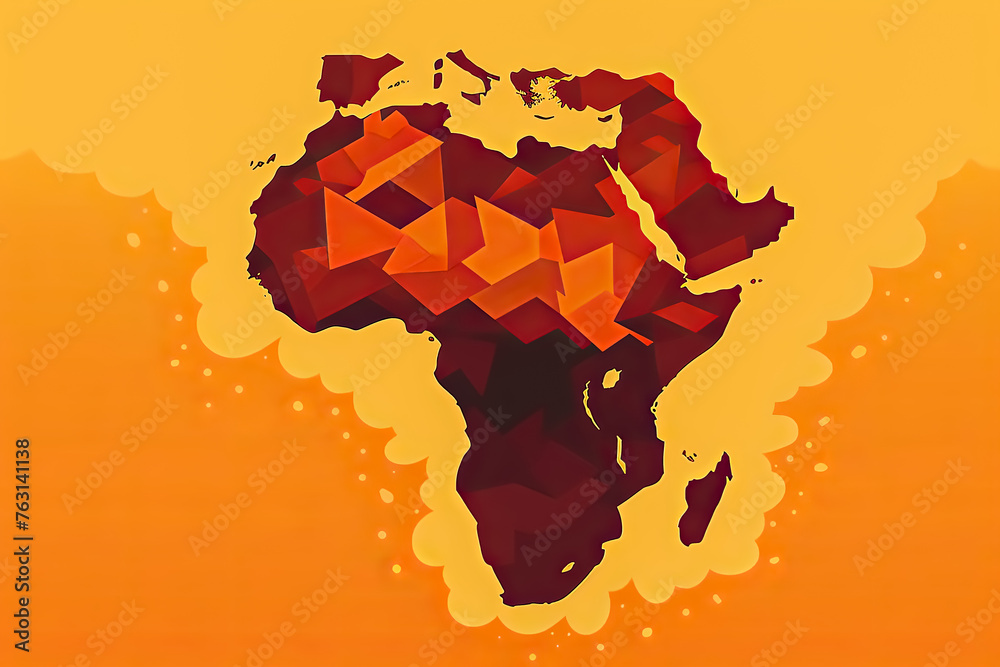 Poster Discover the essence of Africa with a captivating map