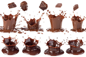 Chocolate Splashing in Group