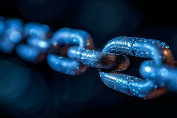 Using Advanced Blockchain Technology to Proactively Prevent Cybersecurity Threats. Concept Blockchain Security, Cyber Threat Prevention, Advanced Technology, Proactive Cybersecurity