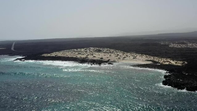 plages volcaniques &agrave; Lanzarote, canaries, Espagne	
