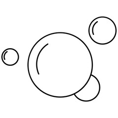 Abstract Bubbles Line Icon