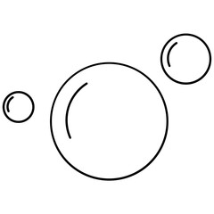 Abstract Bubbles Line Icon