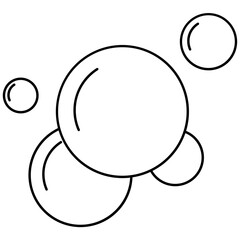 Abstract Bubbles Line Icon