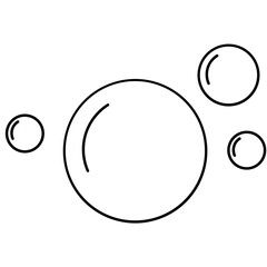 Abstract Bubbles Line Icon