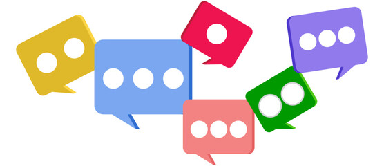 Message Speech bubble icon. Social media notification. Social network symbol banner vector