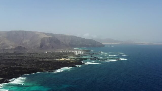 plages volcaniques &agrave; Lanzarote, canaries, Espagne	
