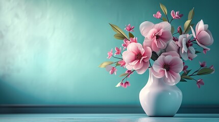 Obraz premium Mother's Day background with copy space, illustrated design