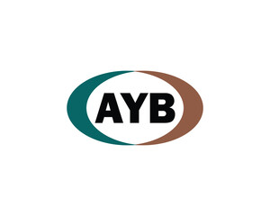 AYB logo design vector template
