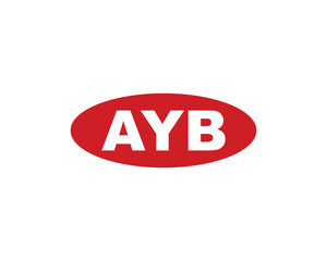 AYB logo design vector template