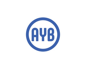 AYB logo design vector template