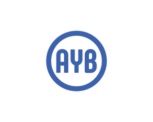 AYB logo design vector template