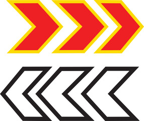 background with arrows. arrows pointing to the Left and right Vector illustration.