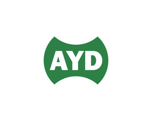 AYD logo design vector template