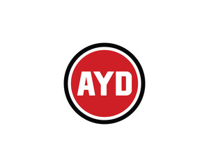 AYD logo design vector template