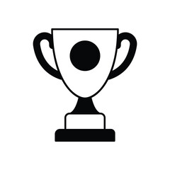 Black Solid Achievement vector icon