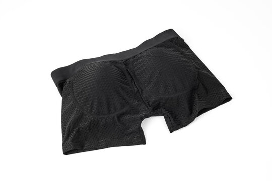 black boxer briefs with buttocks padding