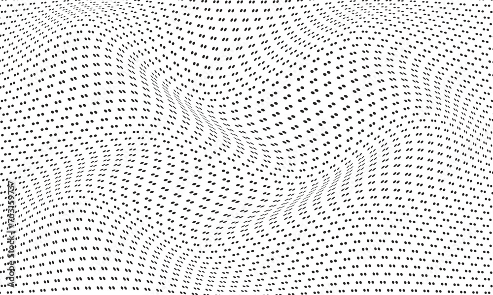 Poster abstract geometric dot pattern art vector illustration.