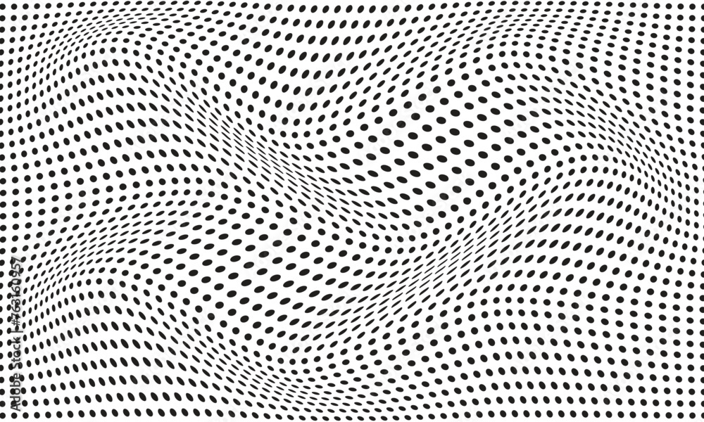Poster abstract geometric dot pattern art vector illustration.