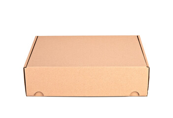 Opened card delivery Box isolated on white