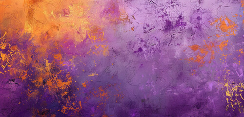 Transcendent hues of lavender and tangerine, shaping an otherworldly grunge background.