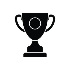 Black Solid Achievement vector icon
