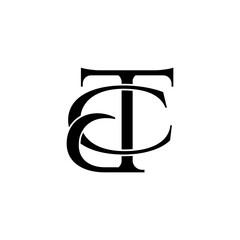 cdt lettering initial monogram logo design