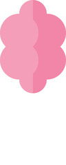 pink candy floss vector icon