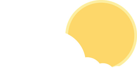 sun and cloud icon illustration