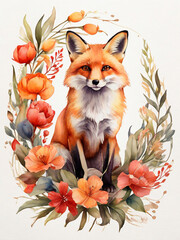 watercolor fox 11