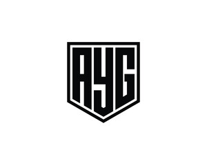 AYG logo design vector template