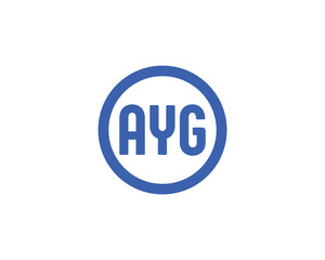 AYG logo design vector template