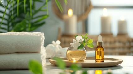 アロマテラピーイメージの明るい部屋