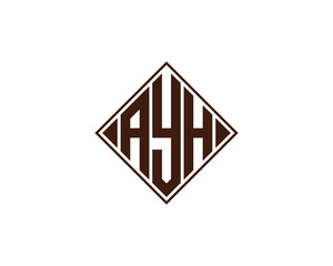 AYH logo design vector template