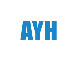 AYH logo design vector template
