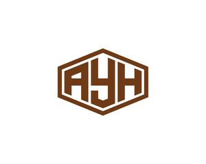 AYH logo design vector template