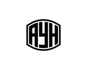 AYH logo design vector template