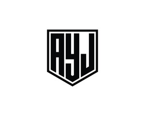 AYJ logo design vector template